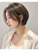 20代30代/髪質改善/前髪長めショート/小顔