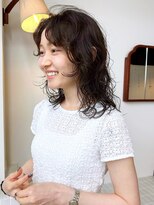 テトヘアー(teto hair)&nbsp;ミディアムパーマ　ニュアンスパーマ　ゆるめパーマ　スパイラル