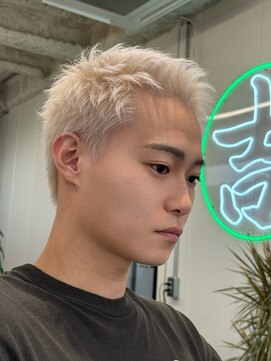 吉 モンキーショートホワイトブロンド