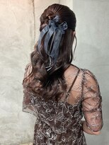 オムズポカ 栄矢場町店(OM's poka)&nbsp;ハーフアップ/ヘアセット/ヘアアレンジ/結婚式ヘア/お呼ばれヘア
