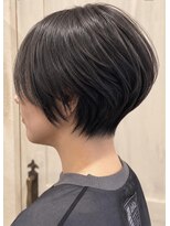 ヘアーリゾートガーデン 南林間店(Hair Resort Garden)&nbsp;切ったのに、朝ラク。ショートボブ/ダークグレー