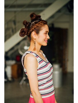 ブーケ(BOUQUET) 前髪編み込み ヘアセット フルアップ オリエンタル