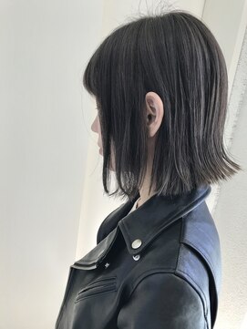 ヘアーデザイン シュシュ(hair design Chou Chou by Yone) コバルトグレージュ×外ハネボブ♪