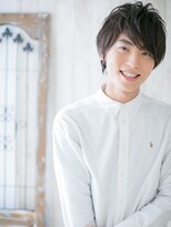 モッズヘア メン 南越谷南口店(mod's hair men)&nbsp;厚めバングが新鮮！黒髪フェザーマッシュウルフI