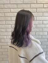 フルミー(fulme.) オシャレな紫イヤリングカラー♪♪大人っぽい派手髪！