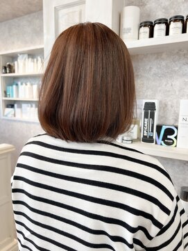 キャアリー(Caary) 福山市美容室Caary人気 ツヤっとサラッとナチュラルボブ