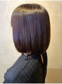 暖色ツヤボブ