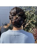 スーパーロングヘアのアップスタイル＊ヘアセット