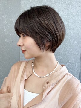 ロンド エスポワール 錦糸町(Lond espoir) 〇韓国前髪ショートボブピンクベージュシースルーバング