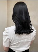 10代/20代/30代/ブルーブラック/くびれヘア