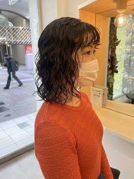 エヌ ドット ヘアープラス ミラクルヘアー(n. HAIR) くるくるパーマ×ボブ