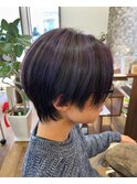 韓国風ヘア×ヴァイオレットハイライト