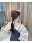 <入佐ひなの>シンプルアレンジ☆おしゃれなタイトローポニー