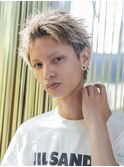 【メンズstyle】ベリーショートニュアンスパーマグレーベージュ