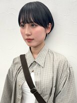 ソソ(soso)&nbsp;【soso 伊勢田】丸みショート×黒髪【横浜/ブリーチ】