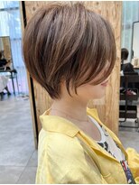 ビューブルー 亀戸錦糸町(VIEW BLUE)&nbsp;暗めカラーグランマッシュショートボブ