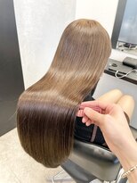 サロウィン 池袋(SALOWIN) ブリーチなしミルクティーベージュ × 髪質改善  #007