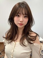 エリス 四条烏丸店(ELIS)&nbsp;小顔外ハネミディアムアッシュ20代30代40代くびれミディ韓国ヘア