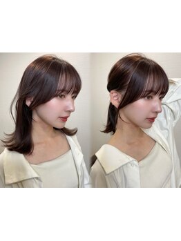 顔周りを少しだけカットするだけでもお顔の印象が変わります！「大人かわいい」にかかせない顔周りカット☆