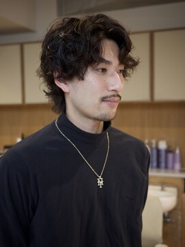 ネロ ヘアサロン ネイビー 渋谷(NERO HAIRSALON NAVY) 【ヤベハルカ】スパイラルパーマ×ウルフ