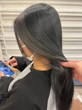 ナンバー エミライ 溝の口(N° emirai) 大人かわいいくびれミディラベンダーインナーカラー