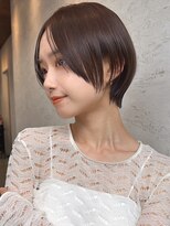 ダム(DaM)&nbsp;30代40代小顔ヘア簡単スタイリングくせ毛カバー丸みショートボブ