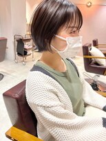 ラミエ バイ メルト 吉祥寺(lamie by melt)&nbsp;*滝田*似合わせ小顔フェザーショートボブマロンベージュ吉祥寺