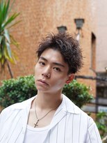 フィフス 渋谷(fifth) 渋谷スパイキーパーマルーズショート刈り上げ大人ツイストパーマ