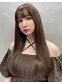 ★ココアベージュ/オリーブグレー/小顔/黒髪/クラゲヘアー/原宿