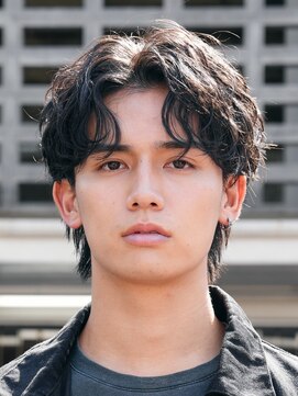 フィフス 原宿(fifth) 渋谷ツイストスパイラルパーマメンズパーマセンターパートウルフ