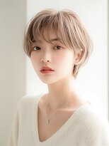 ソワー 松本駅前店(SOWER)&nbsp;ヌーディーベージュ×マッシュショート