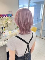 ステラ ヘア デザイン サロン(STELLA hair design salon)&nbsp;ショートウルフ　ハイトーンピンク　【杉若】