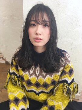 オロ(ORO) 【ORO】フェアリーアッシュブラックセミロング☆浅見