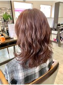【orange大分賀来】ミディアムウェーブボブスタイル
