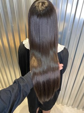 ジーナ 福岡天神(Zina) セシルカットフリンジウェーブx大人かわいい前髪ココアブラウン
