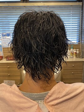 銀座マツナガ 神田店 20代30代メンズスパイラルパーマワイルドオシャレ感