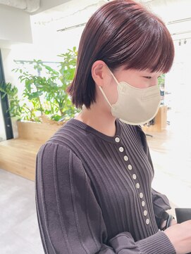 オーシャン(Ocean) ［Ocean Hair&Life]シースルーバング/ベイビーピンク/ボブ