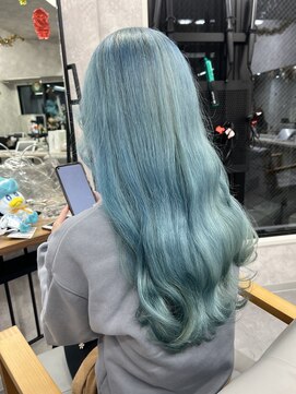 ティアム 渋谷店(Tiam shibuya) ペールグリーン/ケアブリーチ/渋谷