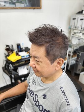 アゲイシ(hair club AGEISHI) 無造作ショート 白髪シャドウ 白髪ぼかし
