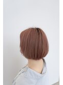 大人可愛い20代30代40代黒髪前下がりショートボブ丸みショート◎