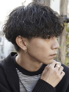 フィフス 栄(fifth) 波巻きスパイラルパーマツーブロックメンズマッシュ栄