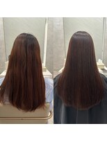 シンズ 銀座(sins)&nbsp;緩やかなうねり癖も広がりの原因！sins酸性ストレートで艶髪に