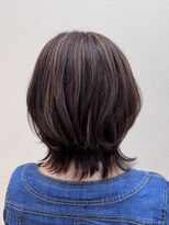 ピュア Pure 狭山ヶ丘店 白髪ぼかしハイライト×くびれボブ