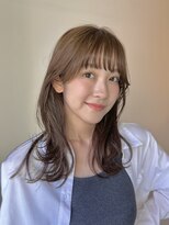 リベルタ(liberta) レイヤーカットデザインカラーオリーブベージュ《liberta/ゆう》