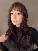 キャロルガーデンズ ボコカ 表参道(Carroll Gardens bococa)&nbsp;マロンブラウン/パープル/ラベンダー/ハイライト/レイヤー