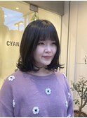 ゆるめボブパーマ