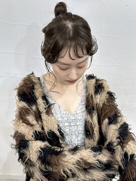 メゾンアクア 表参道(Maison ACQUA) ☆ブリーチなしダブルカラー オリーブ オリーブベージュ ボブ