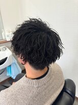 エイト(AITE)&nbsp;ベリーショート/ダークアッシュ/ニュアンスパーマ/韓国マッシュ