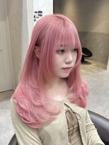 ロンド レア 天神大名店(Lond Le’a) 髪質改善ホワイトピンクベージュレイヤーカットワイドバング天神