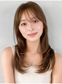 こなれヘアくびれヘア美髪艶感うるツヤ前髪ナチュラルカール